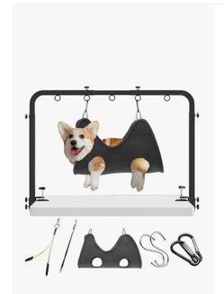 Dog Grooming Hammock with Stand Kit