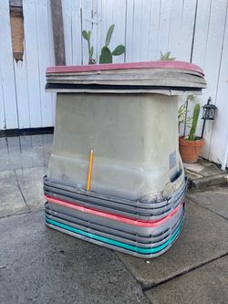 Plastic storage bins