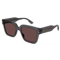 Gucci GG1084S 004 Grey/Brown Square Men's Sunglasses