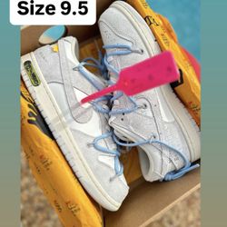 Off-white X Nike Dunk ‘lot 38 Of 50’ , Size 9.5