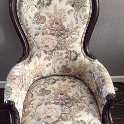 Soft Rose Victorian Armchair