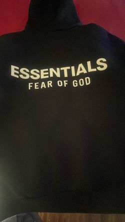 Fear of God Essentials Black Hoodie