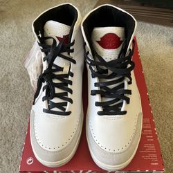 Nike Jordan 2 SE x Nina Chanel Abney White Red Grey DQ0558-160 - Sz Womens 13 Mens 11.5