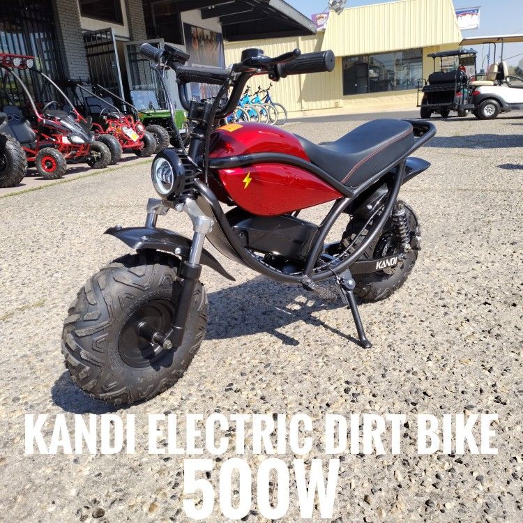 Kandi trail king e500 electric dirt bike $799 cash price plus taxes and fees