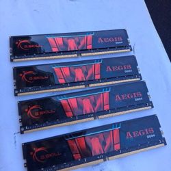 G.SKILL Aegis, DDR4, 64GB, 2400MHz, CL15, Kit of 4.. - $90.. Firm On Price 