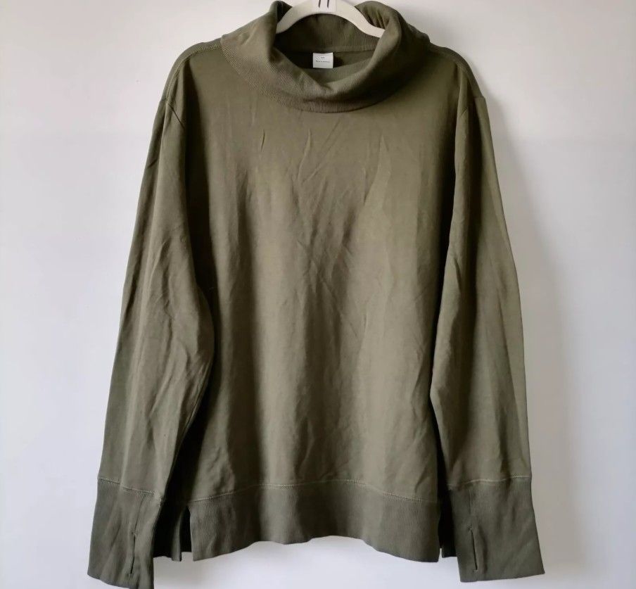 XXL Olive Green Cowl Neck Sweater NWT