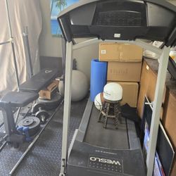 Treadmill Weslo  And Weigth Bench With Weights 