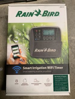 New Rain Bird 8-zone wifi irrigation timer