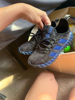 Adidas Kids Sneakers Black and Blue 13 1/2
