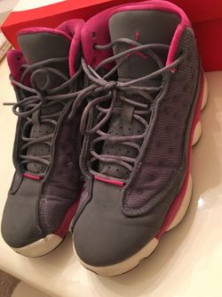Air Jordan13's Retro GS Pink and Grey Sz 5.5Y