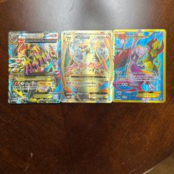Mewtwo ex secret rare 163/162 , Mega Charizard ex secret rare 101/108,  Primal Groundon ex 151/160 (Bundle or individual)