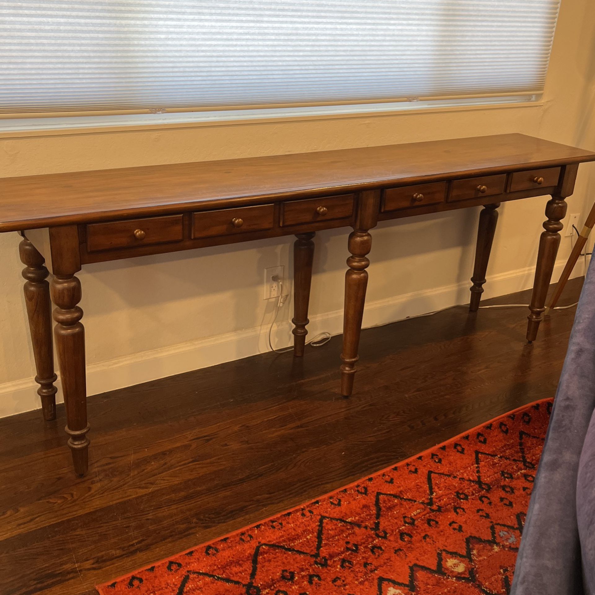Pottery Barn Extended Consol Table 
