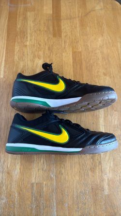 New Nike gato IC indoor court soccer shoes black maize Brazil Men’s 9 11