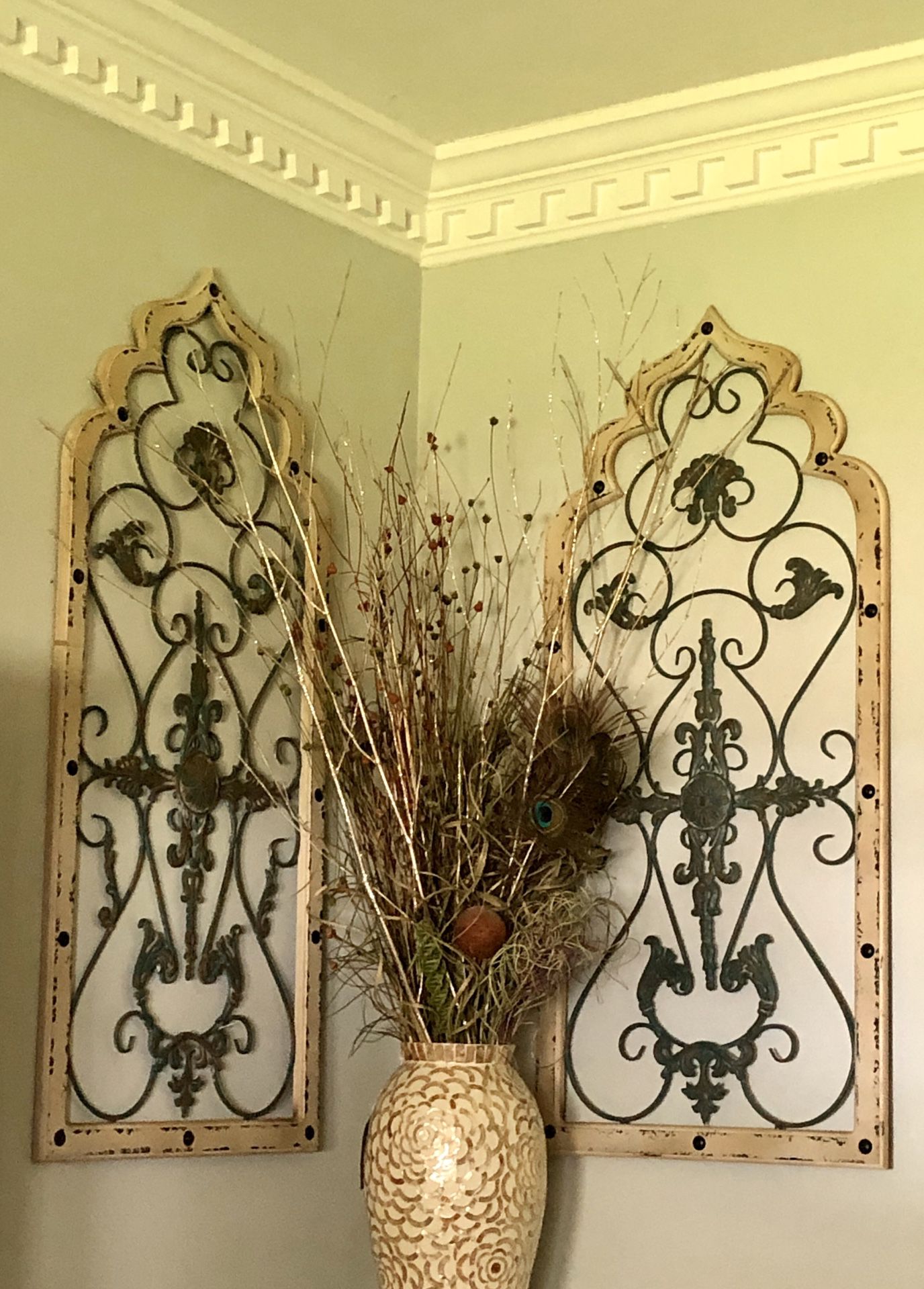 Wood/iron wall arches - wall decor