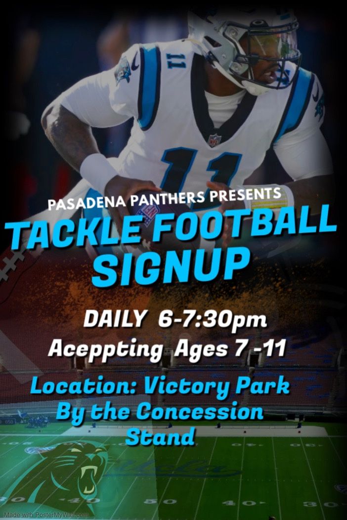 Join 8 And 9U Pasadena Panthers Youth football