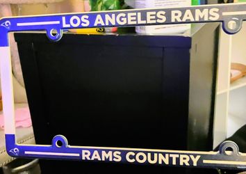 L.A Rams License plate