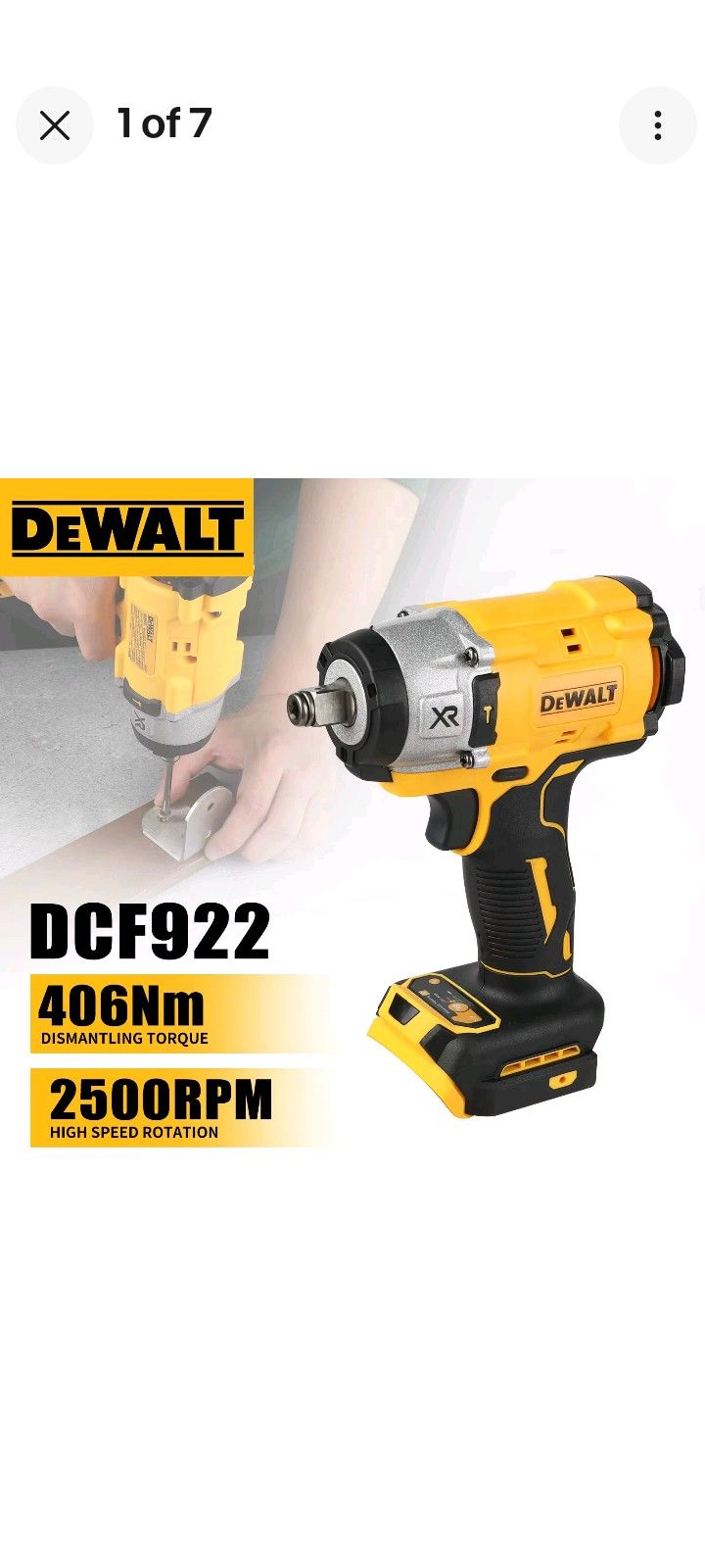 BLACK FRIDAY SPECIAL DEWALT DCF922 ATOMIC 20V MAMX 1/2M in. Brushless ComMpact Impact Wrench (TOOL ONLY)Serious Enquires. 