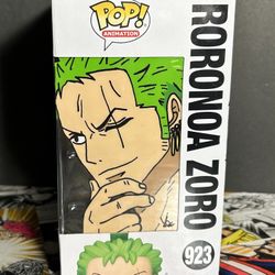 Roronoa Zoro Funko 923 With Custom Box Art 