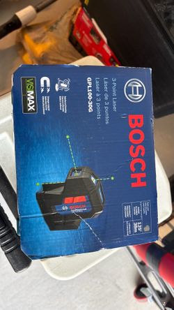 BOSCH, 3-point laser, 125 ft 38m brand new