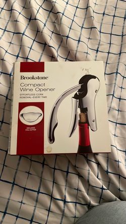 Brookstone Compact Wine Opener with Foil Cutter