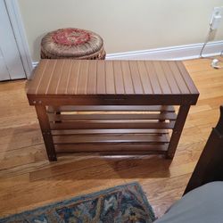 Wood Shoe Rack