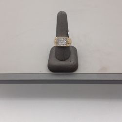 Man's Cluster Ring 14k