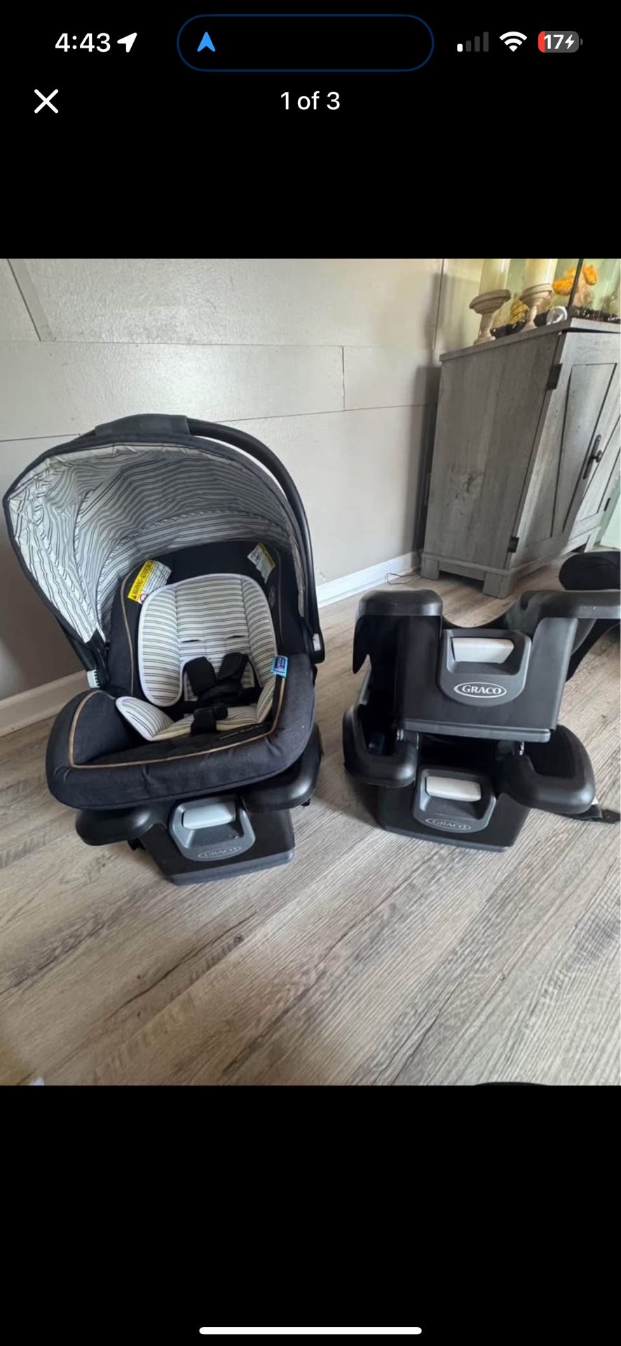 Graco Snugride DLX + 3 Bases