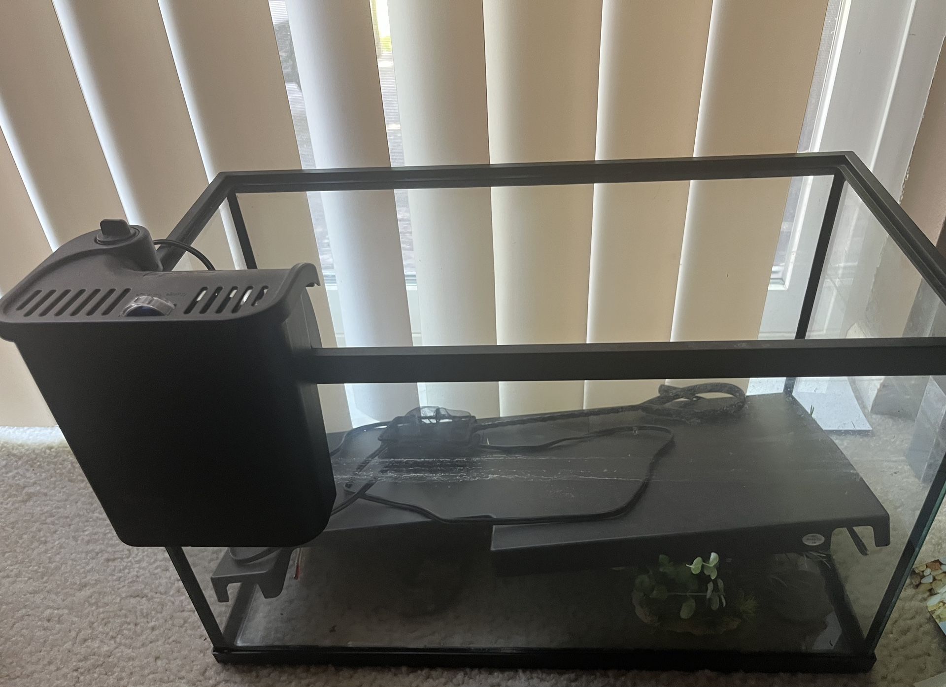 Medium/large glass fish tank perfect for fresh or salt water