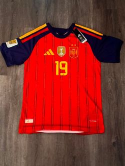Spain Home Lamine Yamal #19 World Cup Player Version Jersey 2 Stars