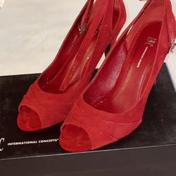 I. N. C. Red High Heels 👠 Size 6.5