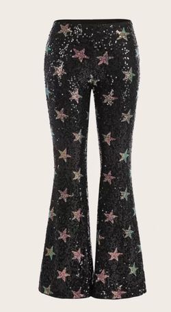 Star Sequin Pants Size L