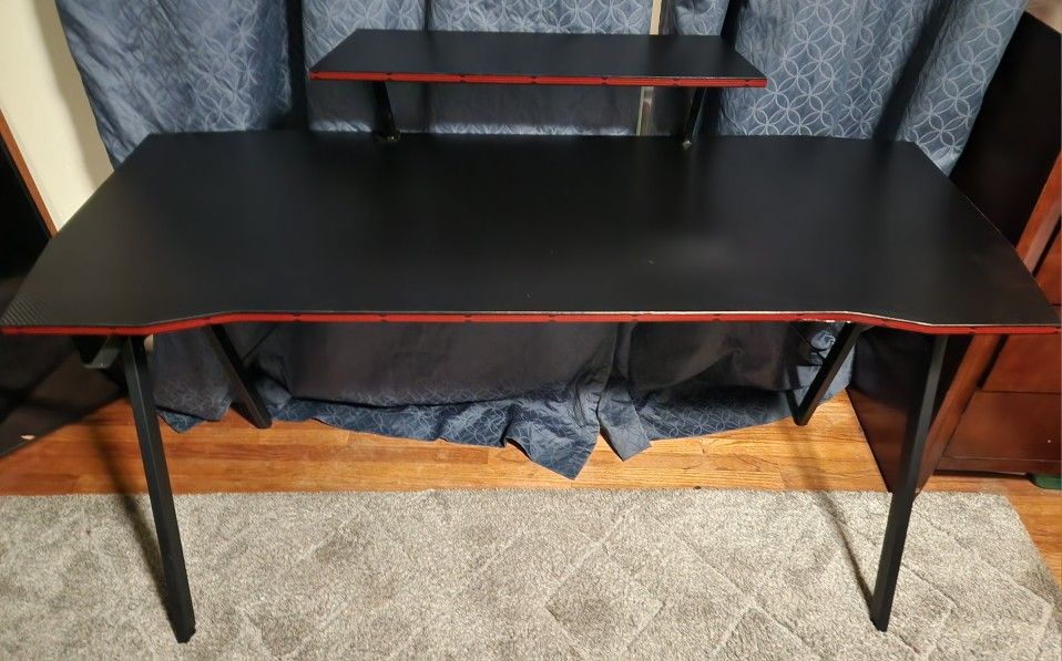 DESINO Gaming Desk 55 inch PC Computer Desk, Home Office Desk Table Gamer Workstation