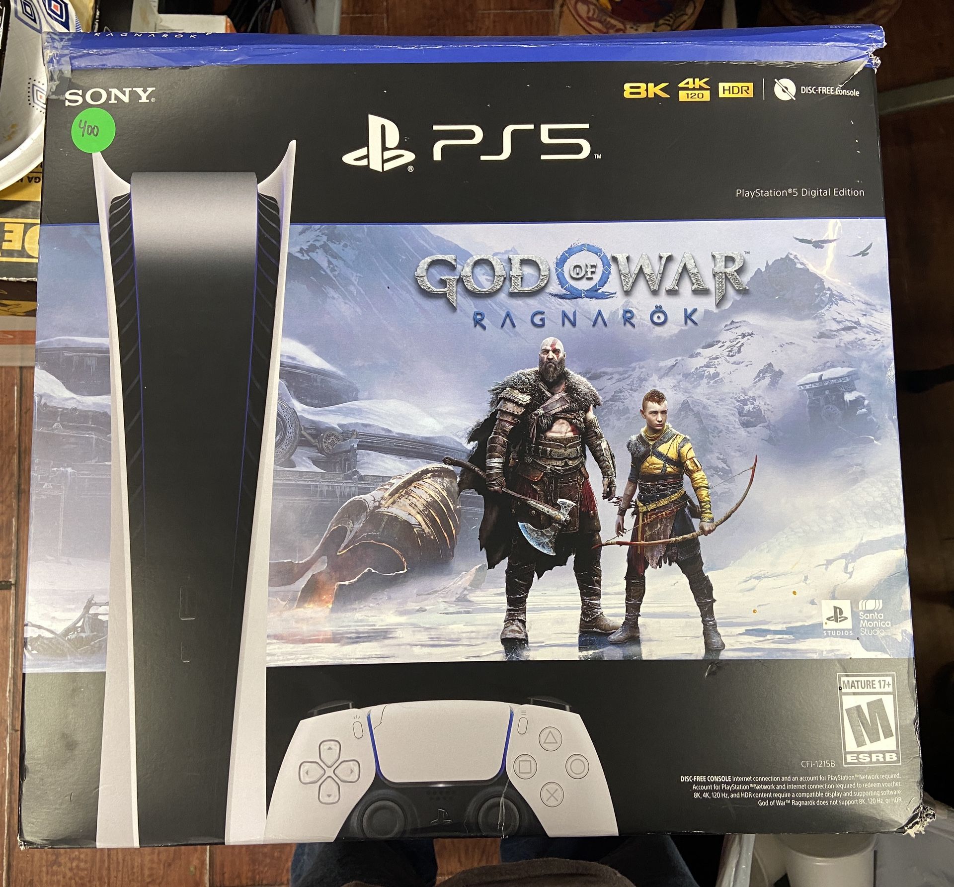 PS5 Digital Edition Disc Free Console God Of War