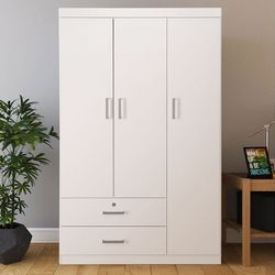 Homy Casa Rosmary Wardrobe "104.7" L x 45" W x 173" H Storage Solution for Bedroom or Living Room Open Box