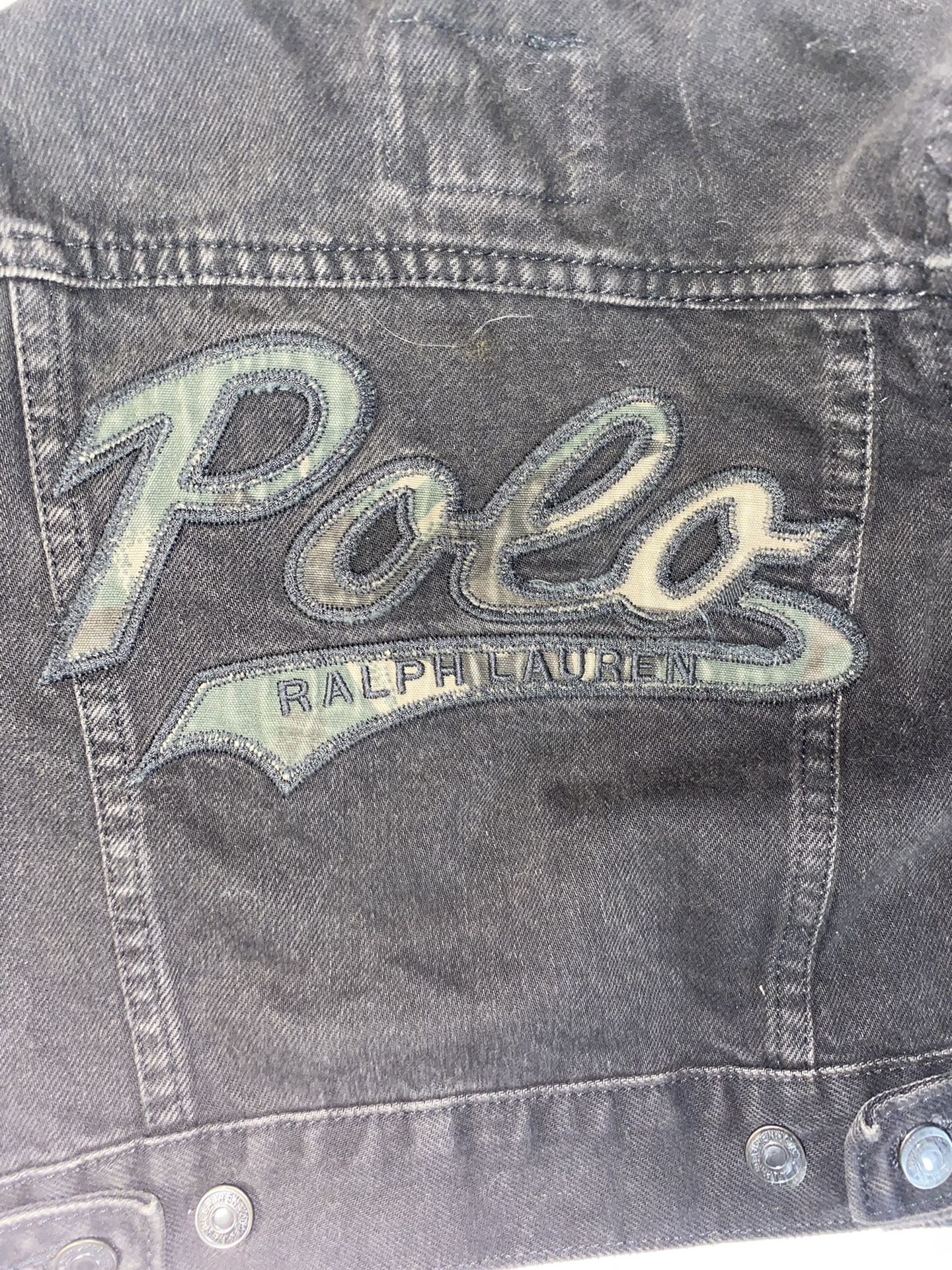 Denim wash polo Jean jacket