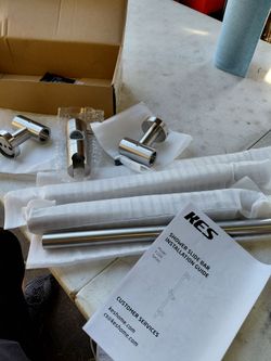 KES 40" wall mount slide bar with adjustable showerhead holder in brushed nickel,  few available