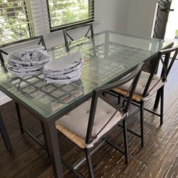IKEA Glass Dining Table & Chairs