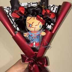 Hello Kitty Halloween Bouquet / Eternal Roses / Rosas Eternas / Spooky Bouquet 