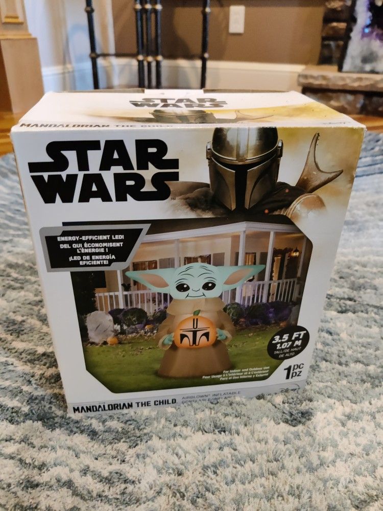 Gemmy Star Wars The Child Baby Yoda Pumpkin Halloween 4,5 Inflatable