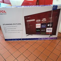 55 inch tcl smart TV. Brand new in the unopened box. $250.. Check out my site for other great deals.