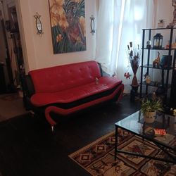 Red And Black Couch