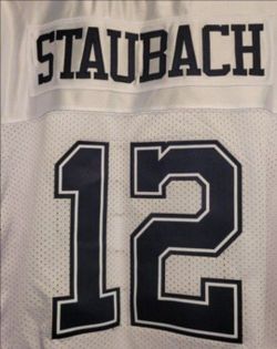 New!! Football Jersey. Quarterback Roger Staubach  #12