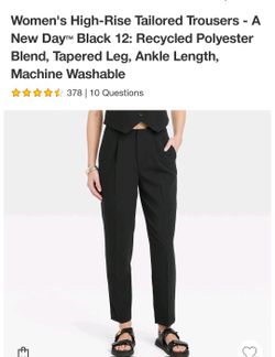 Womens High Rise Trousers