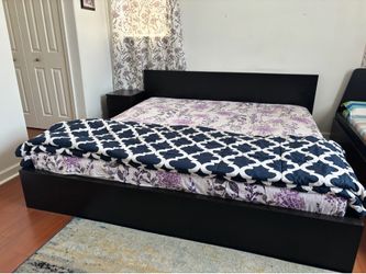 IKEA KING MALM BED WITH MATTRESS $150!