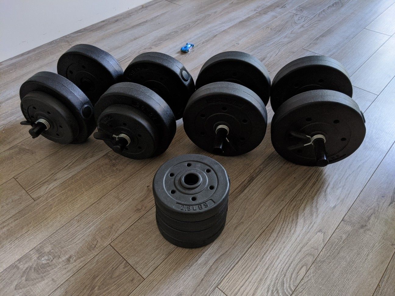 Gym weights dumbells