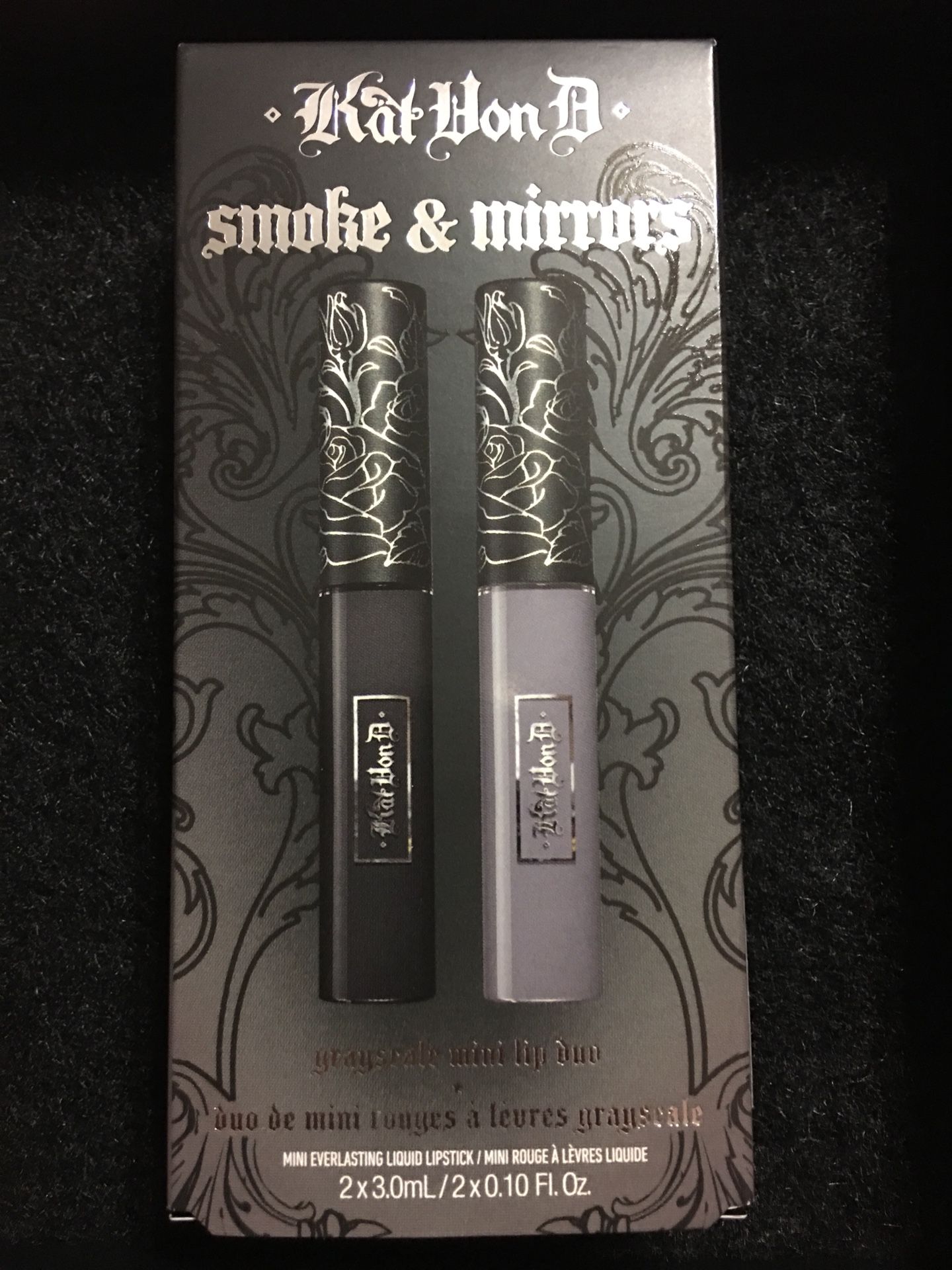 KAT VON D - Smoke & Mirrors Grayscale Mini Lip Liquid Lip Duo