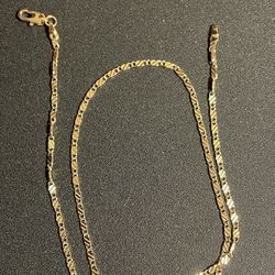 18k Gold Finish Chain