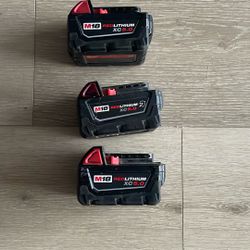 Milwaukee 5.0 Batteries 