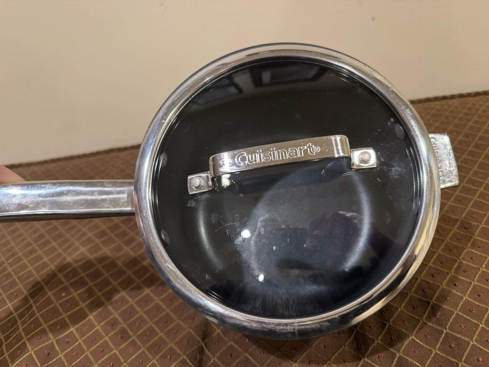 Cuisinart Sauce Pan, 3-Qt, With Cover. Excellent Condition