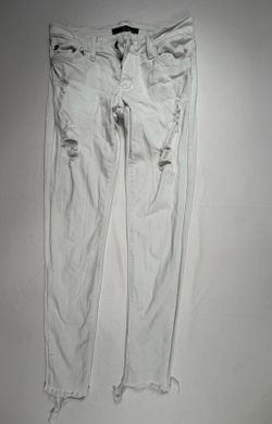 KanCan White Distressed Skinny Jeans Size 25